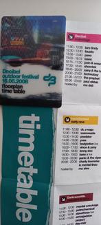Flyer Decibel Outdoor Festival 2008, Verzenden, Rechthoekig Staand, Muziek