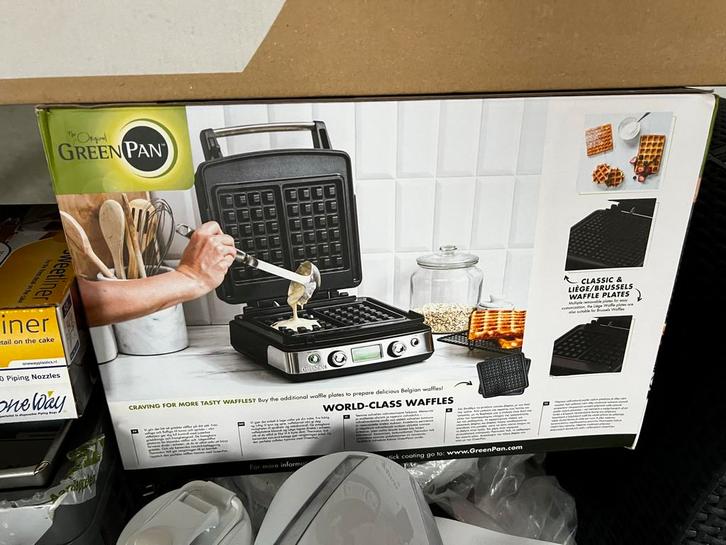 Professionele Wafelmaker - Zo Goed Als Nieuw!, Witgoed en Apparatuur, Wafelijzers, Zo goed als nieuw, Uitneembare platen, Ophalen of Verzenden