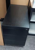 Gratis! zwarte ladekast op wieltjes, Ophalen, Gebruikt, 50 tot 100 cm, 3 of 4 laden