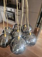 Mooie 7 bols vintage hanglamp, Ophalen of Verzenden, Zo goed als nieuw, Glas, Minder dan 50 cm