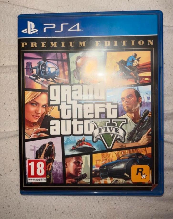 GTA V Premium Edition - PS4, Spelcomputers en Games, Games | Sony PlayStation 4, Gebruikt, Avontuur en Actie, 1 speler, Vanaf 18 jaar