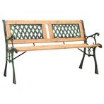 Tuinbank 122 cm gietijzer en massief €84, Tuin en Terras, Ophalen of Verzenden, Nieuw