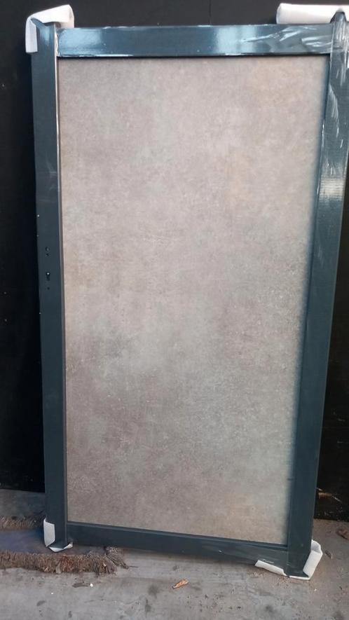 Nieuw in de doos aluminium poort met hpl plaat., Tuin en Terras, Tuinpoorten, Nieuw, Looppoort, Aluminium, 150 tot 200 cm, Minder dan 100 cm