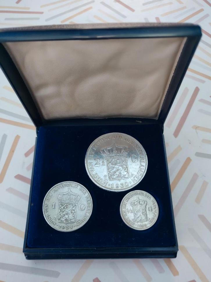 Zilveren munten setje 1930 1931, Postzegels en Munten, Munten | Nederland, Ophalen of Verzenden