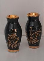 Miniatuur vaasjes zwart/goud 1:12, Ophalen of Verzenden, Zo goed als nieuw, Decoratie