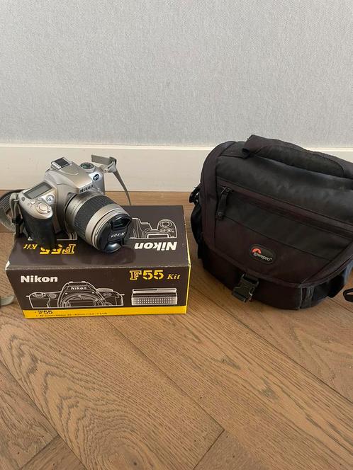 Nikon analoog F55 Nikkor 28-80mm kit met tas. Compleet, Audio, Tv en Foto, Fotocamera's Analoog, Zo goed als nieuw, Spiegelreflex