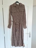 Bruin beige blouse jurk met ceintuur maat S 36 Hema, Bruin, Ophalen of Verzenden, Zo goed als nieuw, Maat 36 (S)