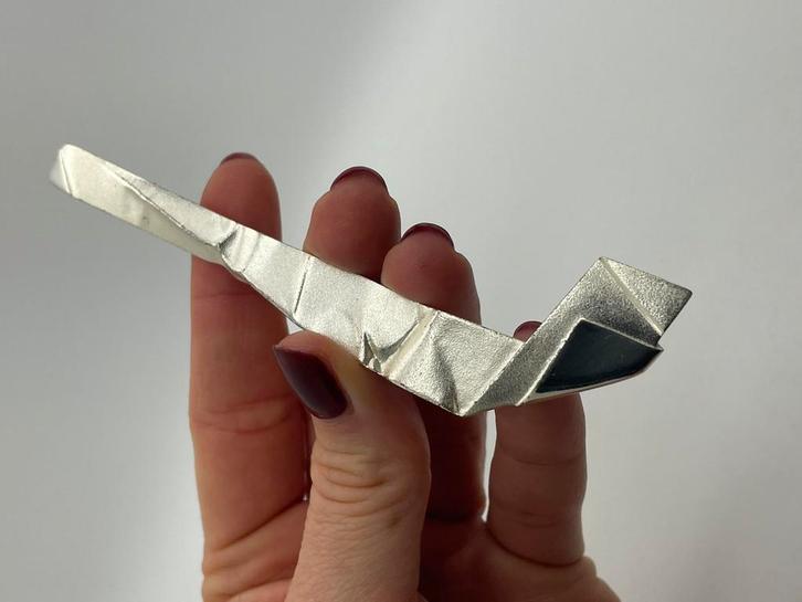 Prachtige Lapponia zilveren broche, Sieraden, Tassen en Uiterlijk, Broches, Zo goed als nieuw, Zilver, Zilver, 10 cm of meer, Ophalen of Verzenden