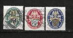 Reich 375-377, Ophalen of Verzenden, Duitse Keizerrijk, Gestempeld