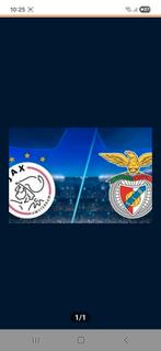 Ajax benfica 2 kaarten over naast elkaar vak 114, Twee personen