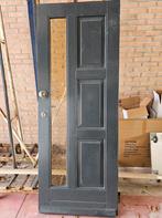 Hardhouten voordeur, Doe-het-zelf en Verbouw, Deuren en Horren, Ophalen, Gebruikt, 80 tot 100 cm, Buitendeur