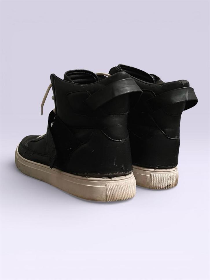 Zwarte Platform High-Top Sneakers EU 45 - Emo/Skater Style, Kleding | Heren, Schoenen, Gedragen, Sneakers of Gympen, Zwart, Verzenden