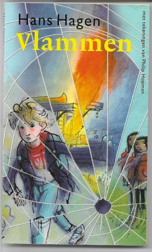 Hans Hagen - Vlammen - kinderboekenweek 2008, Boeken, Kinderboeken | Jeugd | 10 tot 12 jaar, Gelezen, Ophalen of Verzenden