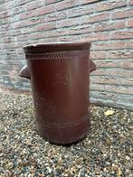 Originele Antieke Gres Waren Teeuwen aardewerk pot 40L, Tuin en Terras, Ophalen, Gebruikt, 40 cm of meer, Rond