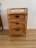 Rotan ladekastje, Huis en Inrichting, Kasten | Ladekasten, Ophalen, Minder dan 50 cm, Gebruikt, 3 of 4 laden