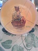 Norman Rockwell Bord - Zomer - Fish Finders, Ophalen of Verzenden