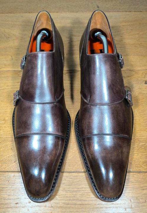 Harris Firenze exclusieve herenschoenen maat 9,5 / 44, Kleding | Heren, Schoenen, Zo goed als nieuw, Gespschoenen, Bruin, Ophalen