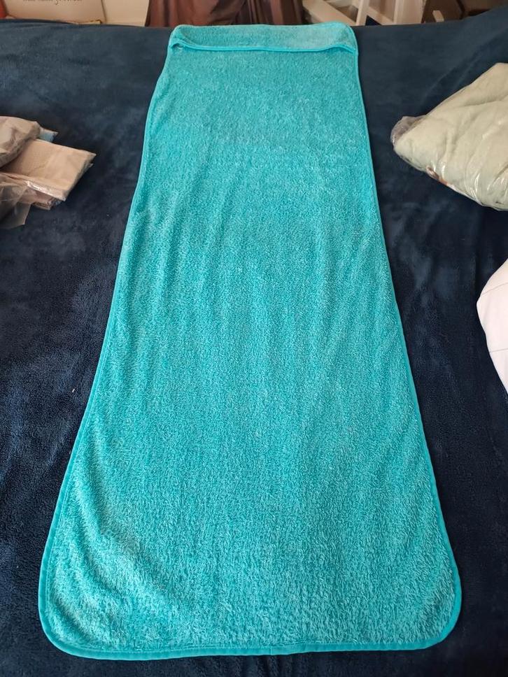 Optidee Optipluche Stoelbeschermer., Huis en Inrichting, Badkamer | Badtextiel en Accessoires, Handdoek, Blauw, Ophalen of Verzenden