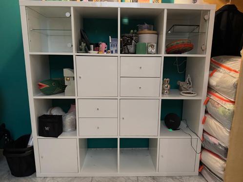 KALLAX Open kast, wit, 147x147 cm, Huis en Inrichting, Kasten | Wandmeubels, Zo goed als nieuw, 100 tot 150 cm, Minder dan 150 cm