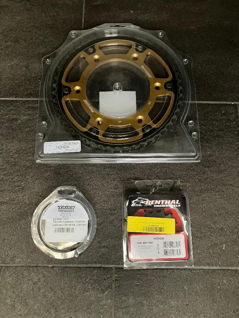Set tandwielen Honda CR125 2004-2007/CRF250R 2004-2017, Motoren, Ophalen of Verzenden, Nieuw