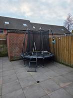 Trampoline met veiligheidsnet, Ophalen of Verzenden, Gebruikt