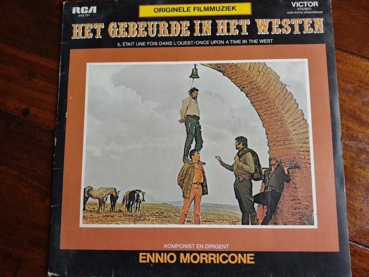 LP - Ennio Morricone - Het gebeurde in het Westen, Cd's en Dvd's, Vinyl | Filmmuziek en Soundtracks, Zo goed als nieuw, 12 inch