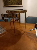 Vintage messing bijzettafeltje, Ophalen of Verzenden, Huis en Inrichting