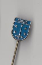 Haarlem blauw stadswapen speldje, Verzamelen, Speldjes, Pins en Buttons, Gebruikt, Niet vindbaar, Niet vindbaar, Speldje of Pin