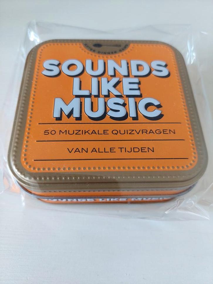 Sounds Like Music Quiz - Nieuw in blik!, Hobby en Vrije tijd, Gezelschapsspellen | Bordspellen, Nieuw, Een of twee spelers, Drie of vier spelers