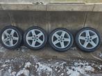 ☑️ 5x112 Originele Audi velgen met zomerbanden 17 inch, Ophalen