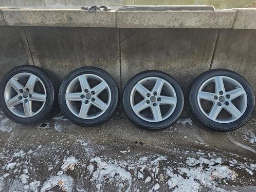 ☑️ 5x112 Originele Audi velgen met zomerbanden 17 inch, Auto diversen, Overige Auto diversen, Ophalen