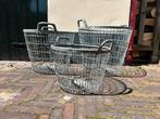 Vintage draadmanden / aardappel / appel manden 3 stuks (set), Huis en Inrichting, Woonaccessoires | Schalen en Manden, Overige materialen