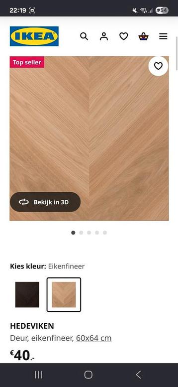 Besta ikea 3x Hedeviken visgraat deuren - afbeelding 5
