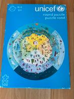 Ronde Unicef  puzzel 500 stukjes, Hobby en Vrije tijd, Denksport en Puzzels, Ophalen of Verzenden, Gebruikt
