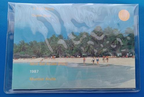 Aruba Muntset 1987, Postzegels en Munten, Munten | Nederland, Setje, Overige waardes, Koningin Beatrix, Verzenden
