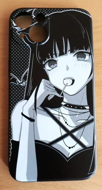 Zwart/wit iPhone 13 hoesje met Manga opdruk