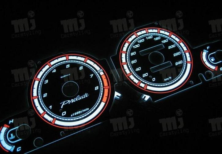Honda Prelude 5 - Indiglo Tellerplaten, Auto diversen, Tuning en Styling, Ophalen of Verzenden