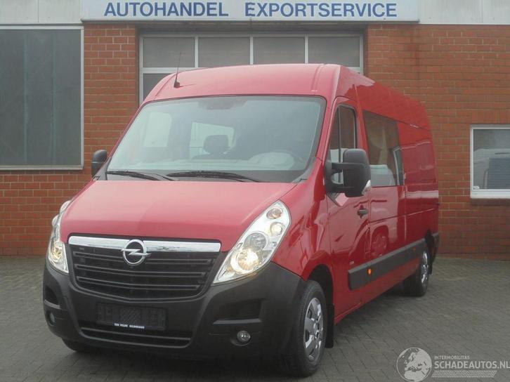 Opel Movano Maxi XL D.C. Dubbel cabine, 140pk Euro6, Airco,, Auto diversen, Schadeauto's, Opel, Handgeschakeld, Diesel, Overige carrosserieën