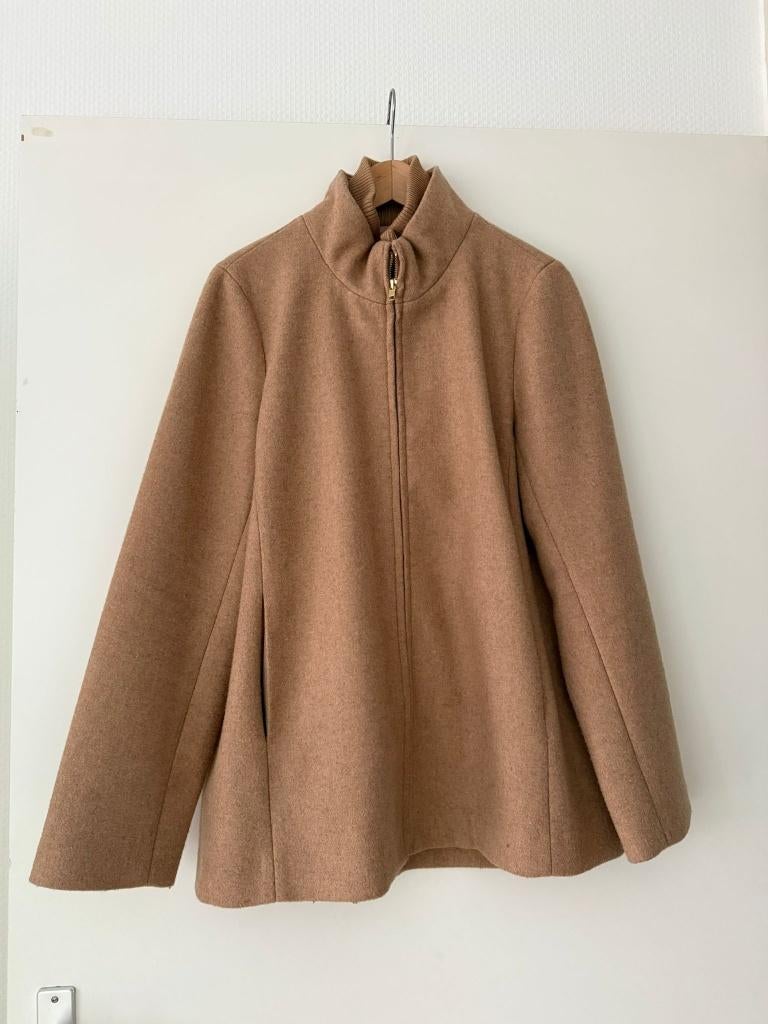 J. Crew 12 Peacoat Jas Bruinachtig, Maat 38/40 (M), Beige, Ophalen of Verzenden, Zo goed als nieuw