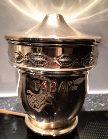 Tabaks pot koperen tabaks urn hoog 17 & doorsnee 12,5 cm.... beschikbaar voor biedingen