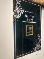 Plexiglas Schilderij Parfumfles - 90x60 cm, Huis en Inrichting, Woonaccessoires | Schilderijen, Tekeningen en Foto's, Ophalen of Verzenden