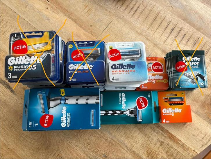 Gilette scheersysteem en scheermesjes, Sieraden, Tassen en Uiterlijk, Uiterlijk | Gezichtsverzorging, Zo goed als nieuw, Gehele gezicht