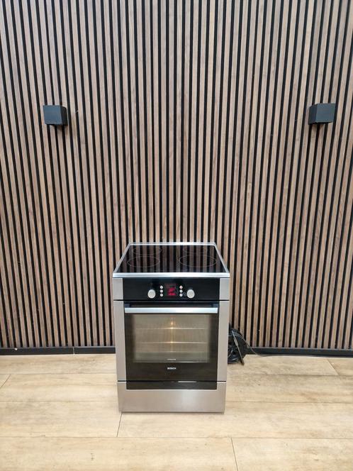 Luxe Rvs zwart Bosch Inductie Fornuis 60 cm (Gratis bezorgt), Witgoed en Apparatuur, Kookplaten, Zo goed als nieuw, Vrijstaand