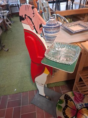 Vintage houten butler | Handgeschilderd | Decoratief beschikbaar voor biedingen