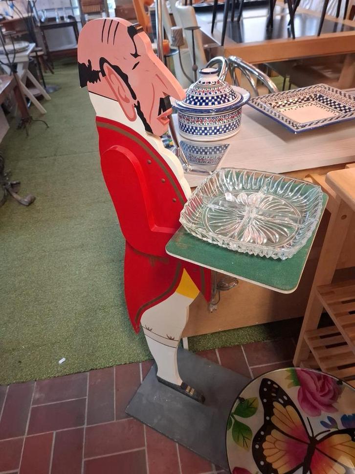 Vintage houten butler | Handgeschilderd | Decoratief, Huis en Inrichting, Overige Huis en Inrichting, Gebruikt, Ophalen of Verzenden