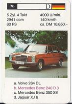 Kw3910 autokaartje 7b mercedes benz 240 d3, Ophalen of Verzenden, Zo goed als nieuw, Auto's