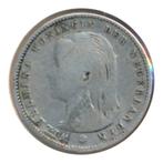 Nederland 25 Cent 1897 Wilhelmina loshangend haar