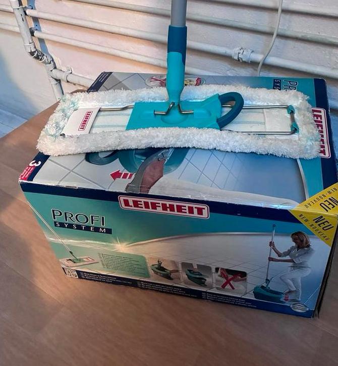 Leifheit Profi System Dweilset nieuw, Huis en Inrichting, Schoonmaakartikelen, Ophalen of Verzenden, Mop of Dweil