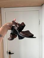 Leren vintage sandalen met hak, Kleding | Dames, Schoenen, Bruin, Gedragen, Sandalen of Muiltjes, Ophalen of Verzenden