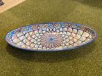 Grote ovale schaal / bord uit Tunesië, Ophalen of Verzenden, Overige stijlen, Porselein, Schaal of Schalen